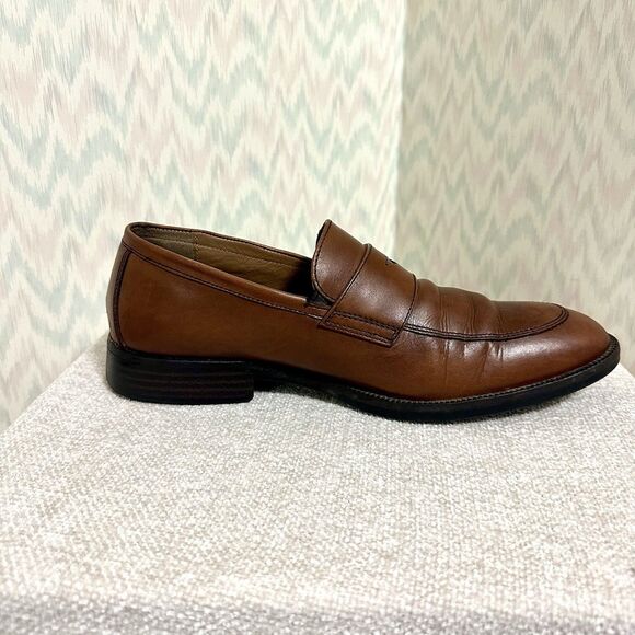 Johnston & Murphy Brown Leather Penny Loafers Mens Size 9 J&M Flex main image 4